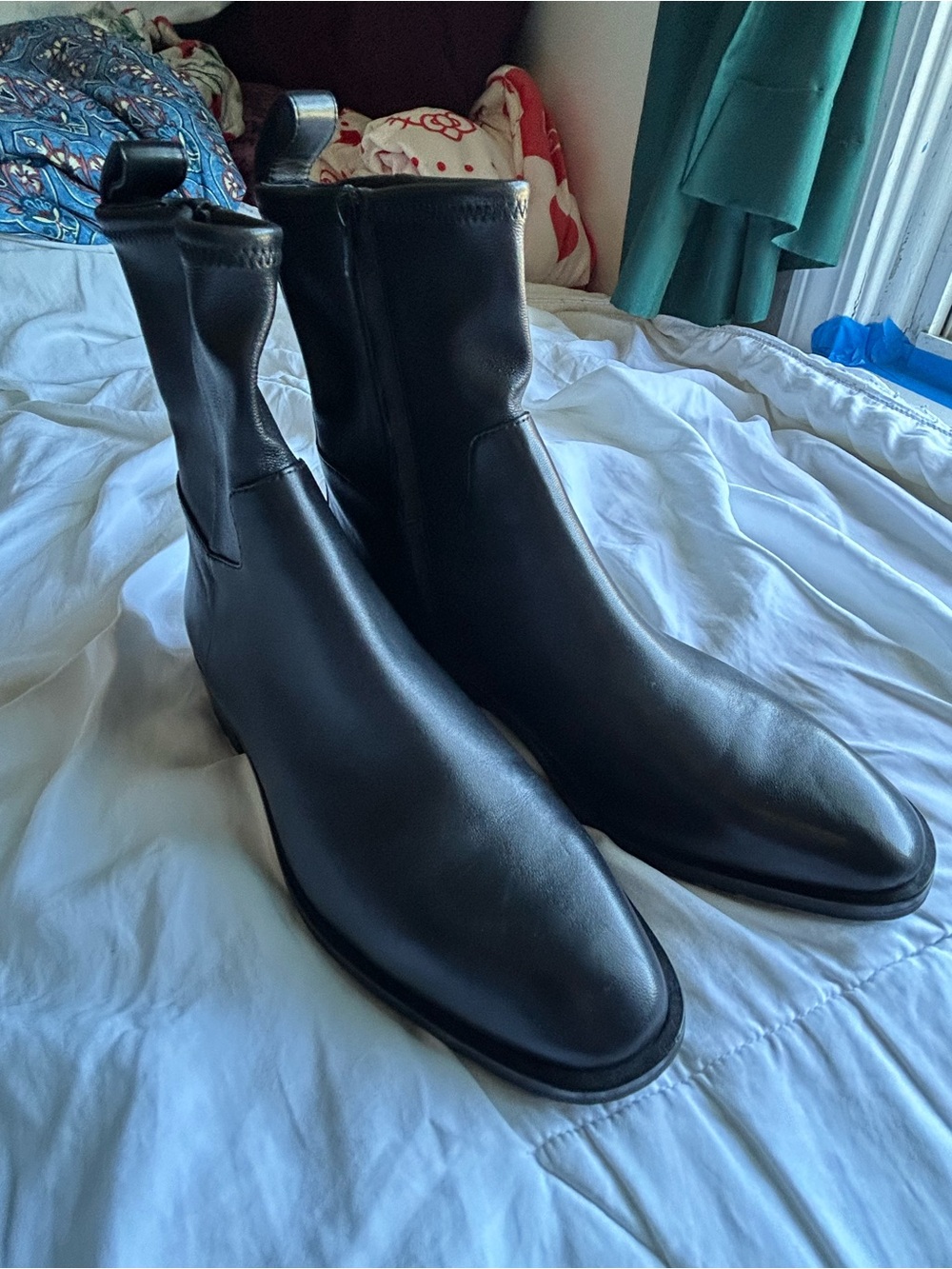 Loeffler Randall Black Leather Ankle Boots - Picture 2 of 7